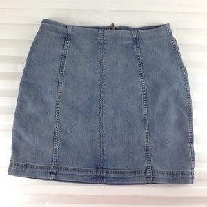 Free People Modern Femme Denim Skirt